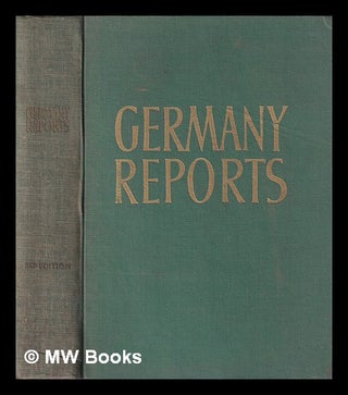 Item #405828 Germany reports / with a pref. by Konrad Adenauer. Helmut Arntz, 1912