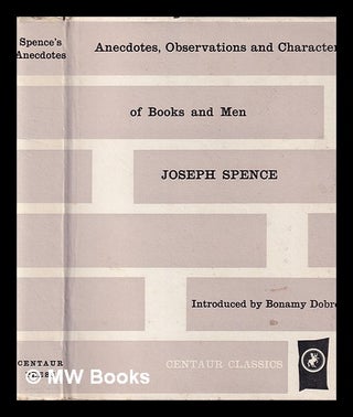 Item #406216 Anecdotes, observations, and characters of books and men : collected from the...