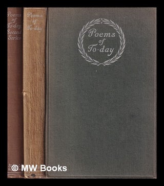 Item #406854 Poems of to-day : an anthology. 2 Volumes. The English Association