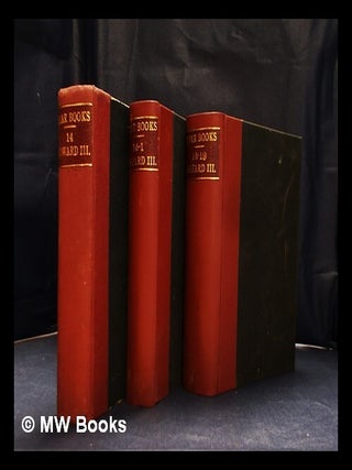 Item #407210 Year books of the reign of King Edward the Third / edited and translated by Luke...