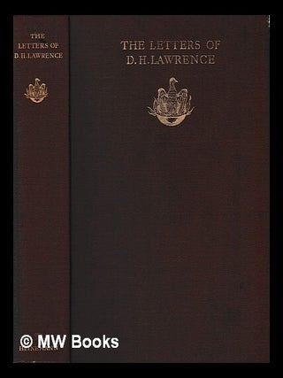 Item #413906 The letters of D. H. Lawrence. D. H. Lawrence