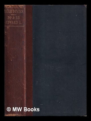 Item #414232 Year books of the reign of King Edward the First / edited and translated by Alfred...