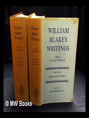 Item #414413 William Blake's writings / Edited by G.E. Bentley - 2 vols. William Blake, G. E. Jr...