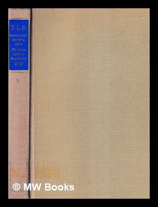 Item #416270 T.L.S. : essays and reviews from 'The Times Literary Supplement'. 9, 1970. Times...