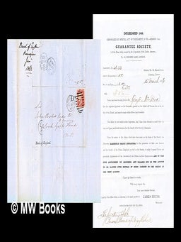 Item #417202 Small cache of original documents from the Guarantee Society to Messrs. George...