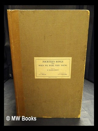 Item #417447 Fourteen Songs from "When We Were Young" / words by A.A. Milne, music by H....