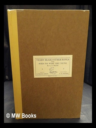 Item #417449 Teddy bear and other songs from "When we were very young" / words by A.A. Milne,...