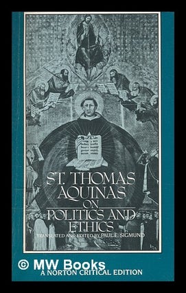 Item #419448 On politics and ethics : a new translation, backgrounds, interpretations. Saint...