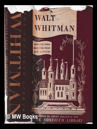 Item #421889 Complete poetry and selected prose and letters of Walt Whitman / edited by Emory...