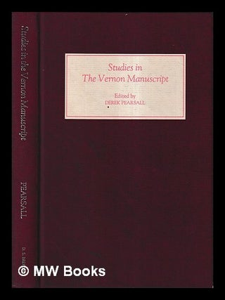 Item #423662 Studies in the Vernon manuscript / edited by Derek Pearsall. Derek Pearsall