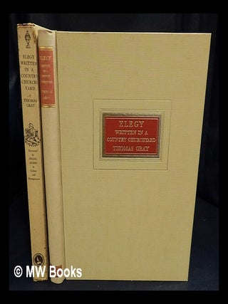 Item #426211 Elegy written in a country churchyard / decorated by Frank Adams. Thomas. Adams...