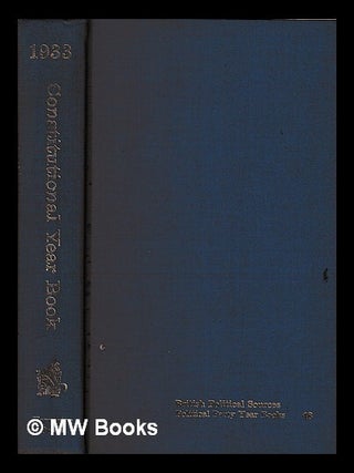 Item #426694 The constitutional year book. 1933. Conservative, Unionist Party