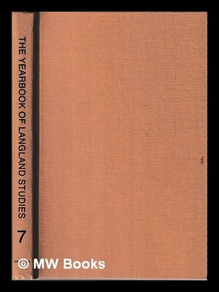 Item #426963 The Yearbook of Langland studies / editors John A. Alford, M. Teresa Tavormina. . -...