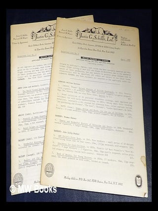 Item #429705 Bibliography and children's books : the present position. Occasional List No. 4 & 5...