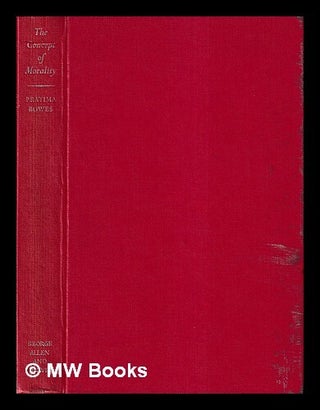 Item #430657 The concept of morality / Pratima Bowes. Pratima Bowes