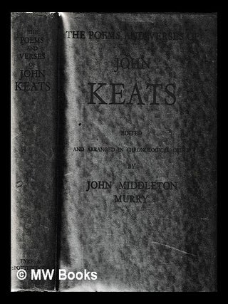 Item #431756 The poems and verses of John Keats / edited and arranged in chronological order by...