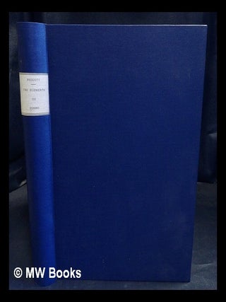 Item #433893 The elements of s sho / by Captain F.S.G. Piggott. F. S. G. Piggott