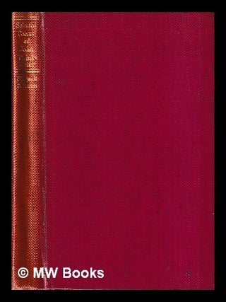 Item #434300 Selected poems of John Drinkwater. John Drinkwater