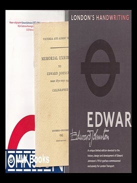 Item #435415 Small cache of the "London's Handwriting" on Edward Johnston's centenary exposition...