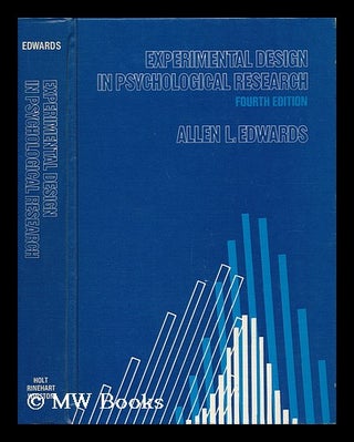 Item #43571 Experimental Design in Psychological Research. Allen L. Edwards