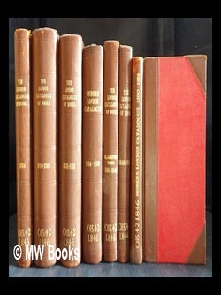 Item #436402 The London catalogue of books - 7 volumes. William Bent, Thomas Hodgson, Bent, Robert