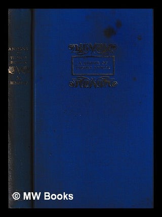 Item #436822 A memoir of Thomas Bewick written by himself / edited and with an introduction by...
