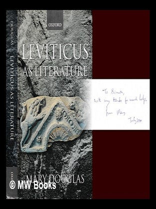 Item #446583 Leviticus as literature / Mary Douglas. Mary Douglas