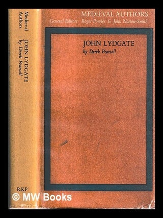 Item #447192 John Lydgate / Derek Pearsall. Derek Pearsall