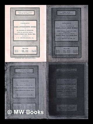 Item #449555 Catalogue of books...from the renowned library formerly at Britwell Court, Burnham,...