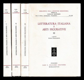 Item #449652 Letteratura italiana e arti figurative : atti del XII Convegno dell'Associazione...