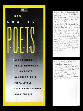 Item #451888 New Chatto poets. Andrew Motion, b. 1952