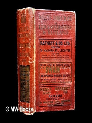 Item #460063 Kelly's directory of Leicestershire and Rutland. 1941. Kelly's Directories Ltd