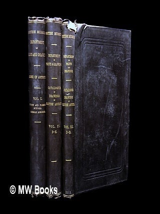 Item #462987 Three reference volumes from the British Museum Department of Prints and Drawings....