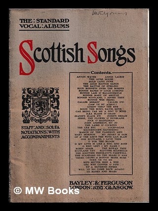 Item #465799 Scottish songs. Bayley, Ferguson, pub