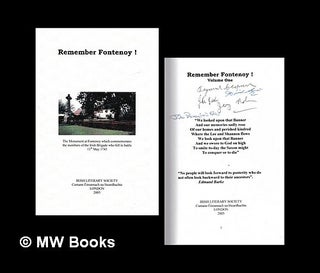 Item #465876 Remember Fontenoy! Vol 1. John Garton, Seamus Heaney, ed, contributor