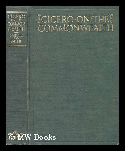 Item #47956 On the Commonwealth. Marcus Tullius Cicero.