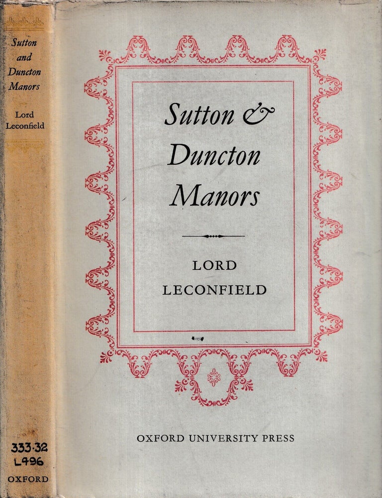 Item #482263 Sutton and Duncton Manors. Leconfield.