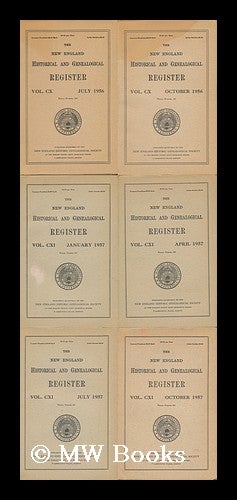 Item #56728 The New England Historical and Genealogical Register (6 Vols. ) July 1956 to October 1957. Nos. 439 to 444. Arthur Adams.
