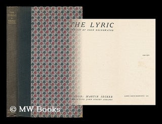 Item #5673 The Lyric; an Essay. John Drinkwater