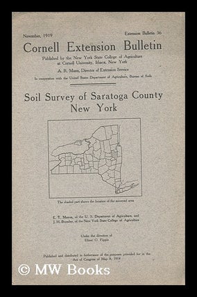 Item #56979 Soil Survey of Saratoga County, New York / United States Department of Agriculture,...