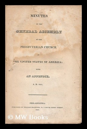 Item #60214 Minutes of the General Assembly of the Presbyterian Church in the United States of...
