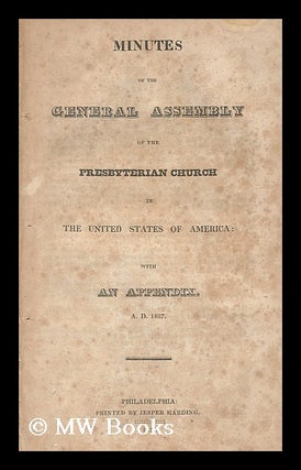 Item #60220 Minutes of the General Assembly of the Presbyterian Church in the United States of...