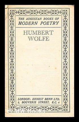 Item #6130 Humbert Wolfe - [Uniform Title: Poems. Selections] / Edited by Edward Thompson....