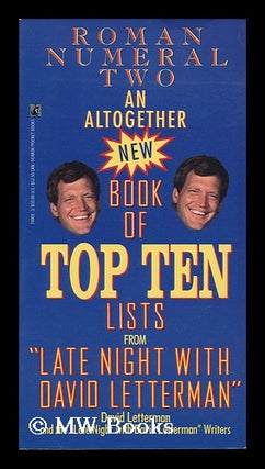 Item #85836 An Altogether New Book of Top Ten Lists. David Letterman, Steve O'Donnell