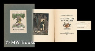 Item #88519 Une Aventure En Calabre / Paul-Louis Courier, Illustrations De Maurice Pouzet....