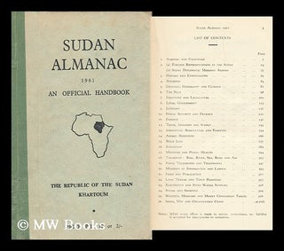 Item #93907 Sudan Almanac / Compiled by the Central Office of Information, the Republic of the...