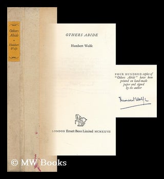 Item #94689 Others Abide - [Greek Anthology. English. Selections]. Humbert Wolfe