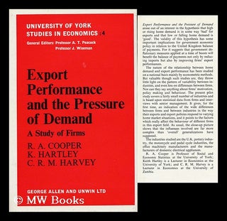 Item #95179 Export Performance and the Pressure of Demand: a Study of Firms, by R. A. Cooper and...